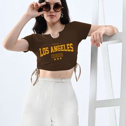 CLAFOUTIS Print Cotton Crop Top-image-18