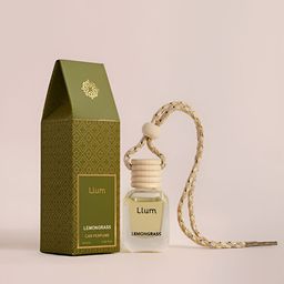 LLUM Brown & Yellow Lemongrass Hanging Car Air Fresheners-31