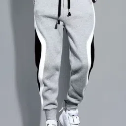 StyleCast Men Colourblocked Regular Fit Mid-Rise Trousers-image-22