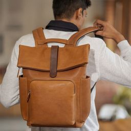 MAI SOLI Men Leather Vintage Stockholm Backpack-image-30