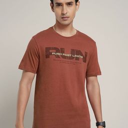 Ajile by Pantaloons Typography Printed Short Sleeves Pure Cotton Slim Fit T-shirt-picture-23