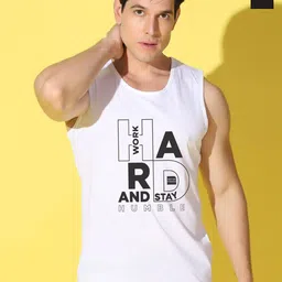 WOOSTRO Pack Of 2 Printed Combed Cotton Gym Vests VWS26(HARD WHITE)(MORE BLACK)-image-98