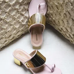 Anouk Women Open Toe Block Heel Sandals-15