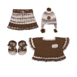 sahil collection Brown Wool Jumper Dress-picture-47