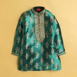Jeetethnics Boys Ethnic Motifs Printed Regular Kurta with Pyjamas image 2