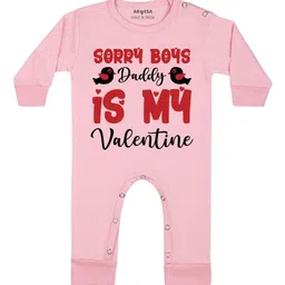 Arvesa Sorry Boys Daddy Is My Valentine Printed Bodysuit-image-30