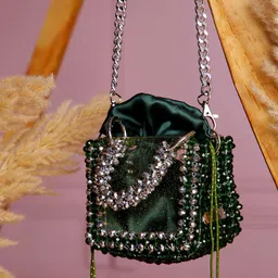 Chiaro Embellished Bucket Handheld Bag-43
