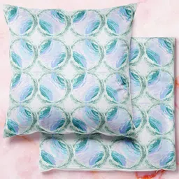 ArtzFolio Multicoloured Set of 2 Velvet Square Cushion Covers-20