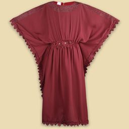 Wish Karo Kimono Sleeve Satin Fit & Flare Dress-picture-5