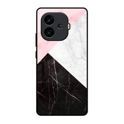 QRIOH Unisex iQOO Neo 10R 5G Marble Collage Art Impact Resistant Glass Back Case-picture-18