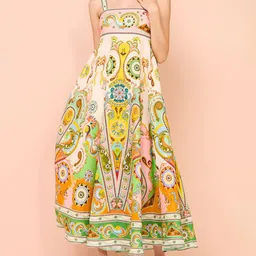 StyleCast x Revolte Printed Sleeveless A-Line Maxi Dress-59