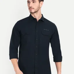 SUI DHAGA Comfort Relaxed Fit Oxford Cargo Opaque Cotton Casual Shirt-image-45
