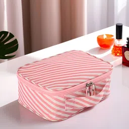 Aura Pink Set of 1 Regular Makeup Organiser Organisers-41