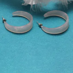 Maansh Contemporary Half Hoop Earrings-image-99