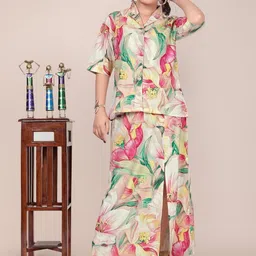 VenderVilla Floral Printed Shirt With Skirt-picture-28