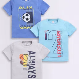 Here&Now X Game Begins Boys Set of 3 Assorted Printed T-shirts-18