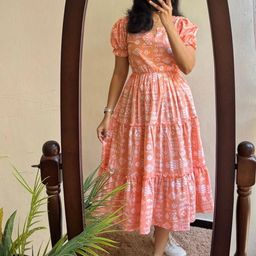 CORSICA Print Fit & Flare Short Dress-image-116