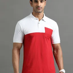 ECOLINE Clothing Men Antimicrobial Colourblocked Polo Collar T-shirt-image-18