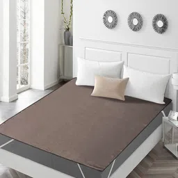 Kuber Industries Brown Polyester Water Resistant Mattress Protector-picture-2