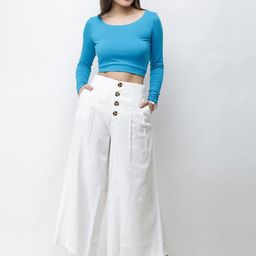 Moda Rapido Cotton Crop Top-image-93