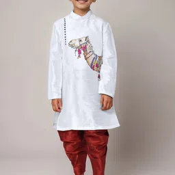DEVOILER Boys EthnicMotifs Printed Straight Kurta-40