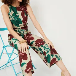 max Women Printed Basic Jumpsuit-image-79