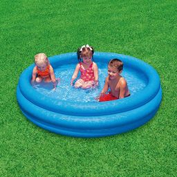 Intex Crystal Inflatable Swimming Water Pool - Blue image 5