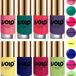 Set of 8 High-Shine Long Lasting Non Toxic Professional-9ml Each-Combo No.33-13
