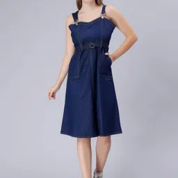 Codaisy Denim Pinafore Dress-picture-25