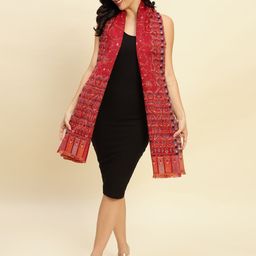 WEAVERS VILLA Women Ethnic Motifs Woven Design Shawl-picture-54