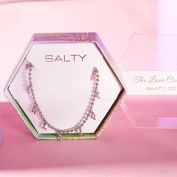 SALTY Pack of 2 Women Silver Leaf Charm Necklace-28