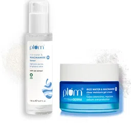 Plum Set of Clear Moisturizer Gel Cream - 50g & 3% Niacinamide Alcohol-Free Toner - 150ml-58