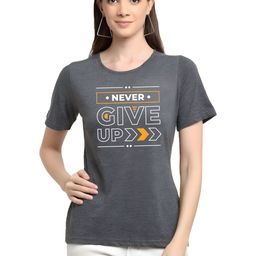 SZN Women Typography Printed T-shirt-picture-4