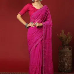 all about you Embroidered Beads and Stones Saree-image-16
