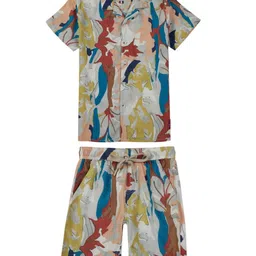 Gini and Jony Boys Printed Short Sleeves Shirt With Shorts-picture-22