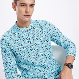 Anouk Rustic Band Collar Floral Printed Kurta-picture-29