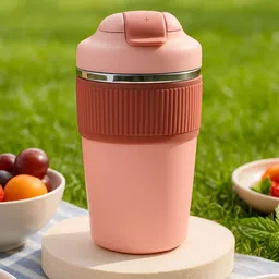 Myntra Elegant Homes Pink Stainless Steel Coffee Tumbler- 480 ml-image-84