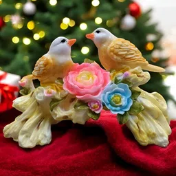Vrinban International White And Brown Birds With Roses Figurine Ceramic Showpiece-picture-34