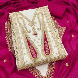 Panzora Embroidered Unstitched Dress Material-picture-26