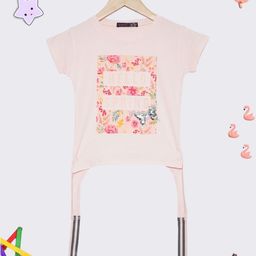 PAMPOLINA Girls Round Neck Print Top-image-97