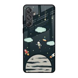 QRIOH Astronaut Dream Printed Sleek & Lightweight Silicone Samsung Galaxy M55 5G Back Case-image-98