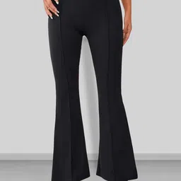 Dream Beauty Fashion Women Flared Easy Wash Pleated Trousers-picture-34