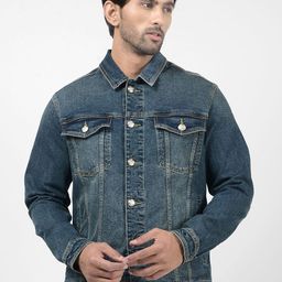 Numero Uno Men Denim Jacket with Patchwork-11