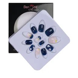 BEROMT 12 Pcs Long-Lasting Reusable Lightweight Salon Finish Press on Nail Tips- Shade 190-image-44