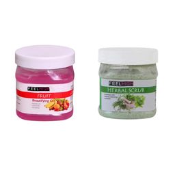 FEELHIGH Face & Body Fruit Gel & Herbal Scrub - 500 ml Each-45