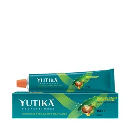 YUTIKA Professional Creme Ammonia Free Hair Color - 100gm - Ash Golden Blonde-11