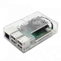 New High Quality Transparent ABS Case for Raspberry Pi 3B/3B+ with Slot for Cooling Fan and GPIO image 1