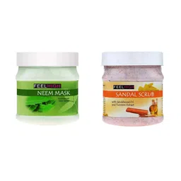 FEELHIGH Set Of 2 Neem Mask & Sandal Scrub 500ml-Each-18