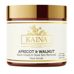 Kaina skincare Apricot & Walnut Face Scrub with Papaya for Blackheads Removal - 100ml-4
