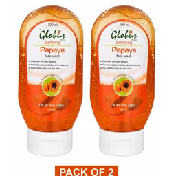 Globus Remedies Set Of 2 Papaya Purifying Face Wash - 100 ml-14
